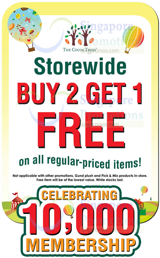 Featured image for The Cocoa Trees Buy 3 Get 1 Free Storewide Promo 6 Nov 2015 - 3 Jan 2016