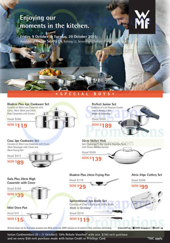 Cookware Special Buys Diadem Plus, Perfect Junior, Casa, Gala Plus, Atria, Spitzenklasse