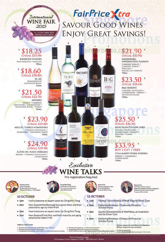 Fairprice Wine Roadshow 5 Oct 2015