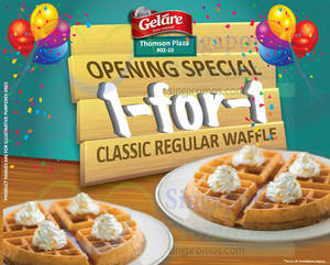 Featured image for Gelare 1-for-1 Waffles Promo @ Thomson Plaza 1 – 6 Oct 2015