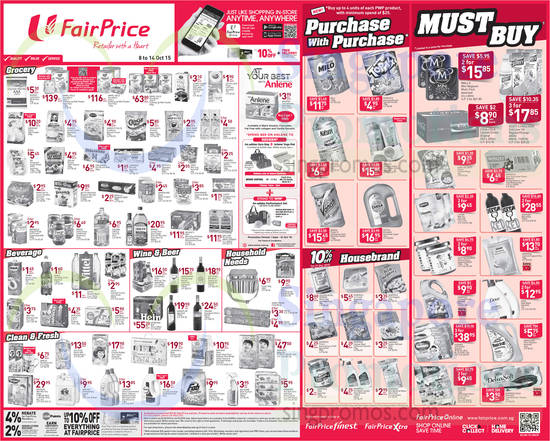 Groceries, Beverages, Wines, Household Needs, Purchase with Purchase, Housebrand Products, Must Buy Items