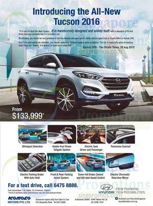 Featured image for Hyundai Tucson 2016 Offer 3 Oct 2015