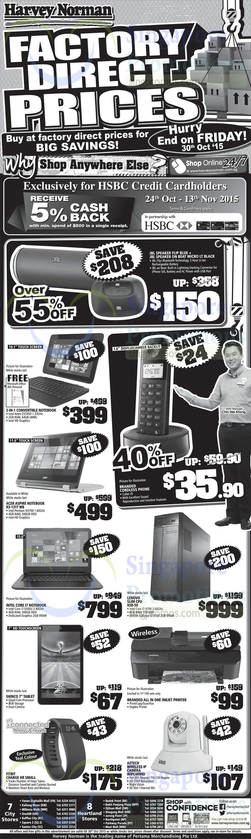 Featured image for Harvey Norman Electronics, Appliances, IT & Other Offers 24 - 30 Oct 2015