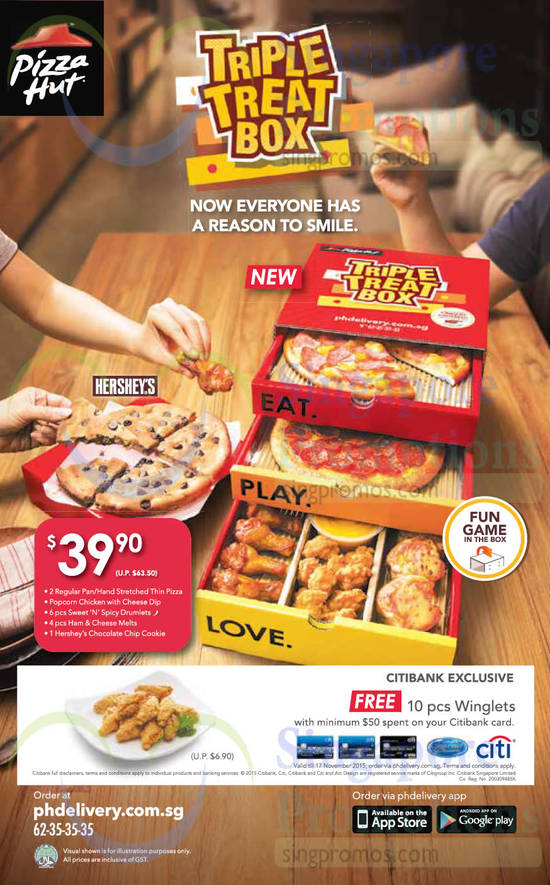 Pizza Hut Citibank Exclusive 23 Oct 2015