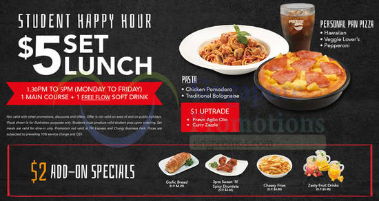 Pizza Hut Student Happy Hour 