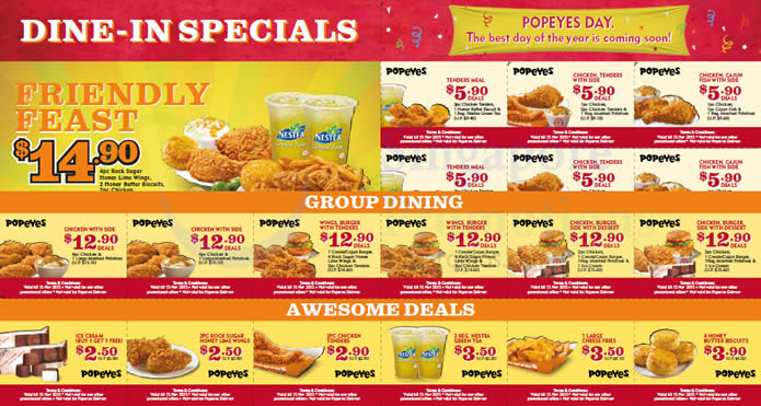 Popeyes Menu Prices Singapore popeyes menu prices singapore