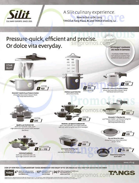 Silit Cookware 2 Oct 2015