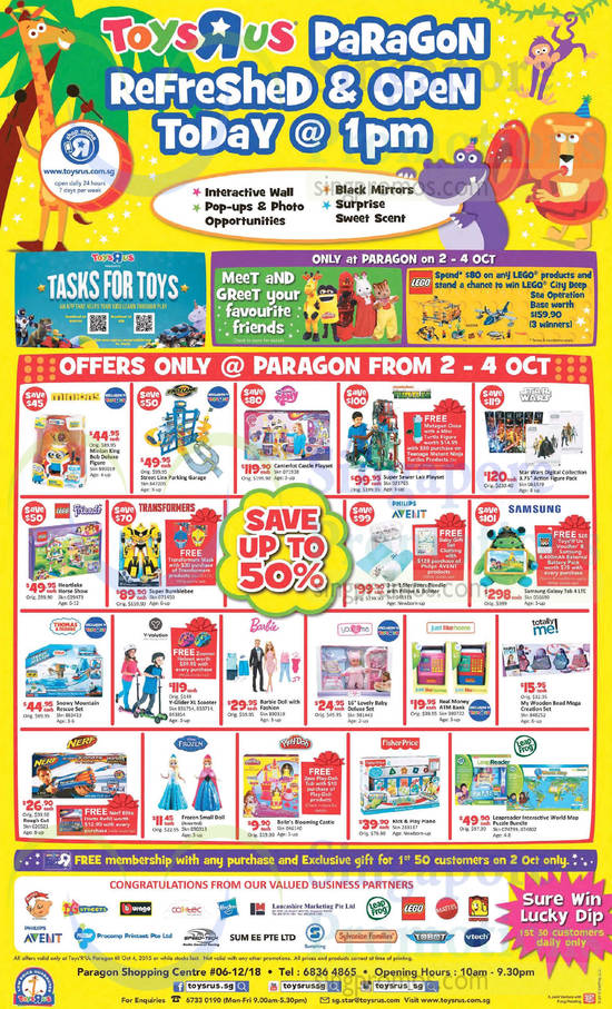 Toys R Us 2 Oct 2015