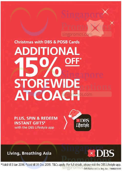 Coach SemiAnnual Sale From 19 Nov 2015