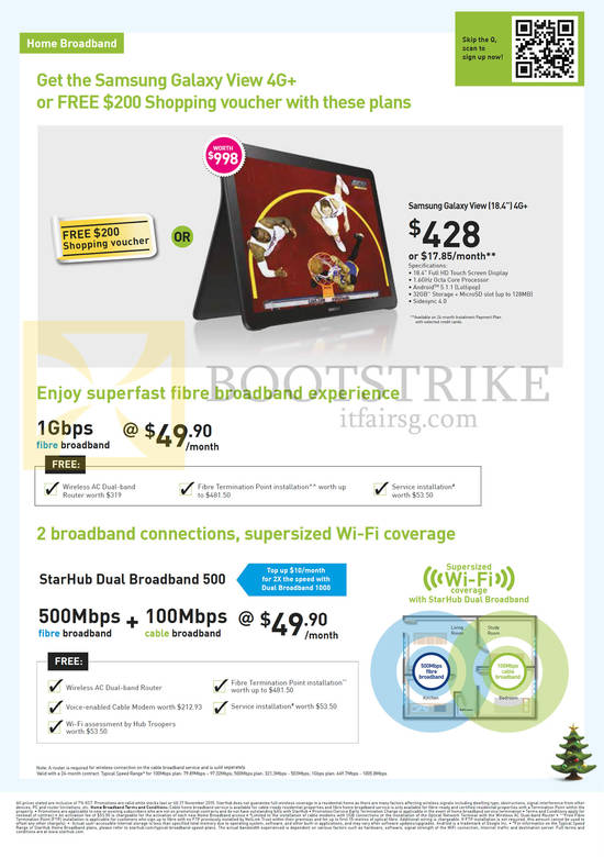 Broadband 49.90 1Gbps Fibre, Dual Broadband 500