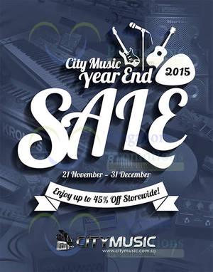 Featured image for City Music Year End Sale 21 Nov – 31 Dec 2015
