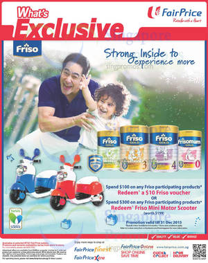 Featured image for (EXPIRED) Friso Spend & Redeem $10 Voucher or Mini Motor Scooter 20 Nov – 31 Dec 2015