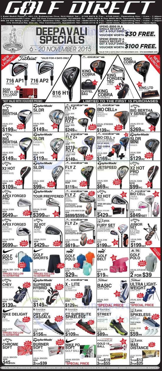 Golf Direct 6 Nov 2015