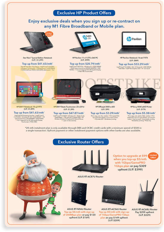 HP Notebooks, Printers, AIO Desktop PC, ASUS Routers