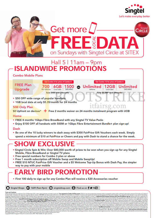 Islandwide Promotions, Show Exclusives, Early Bird Promotions