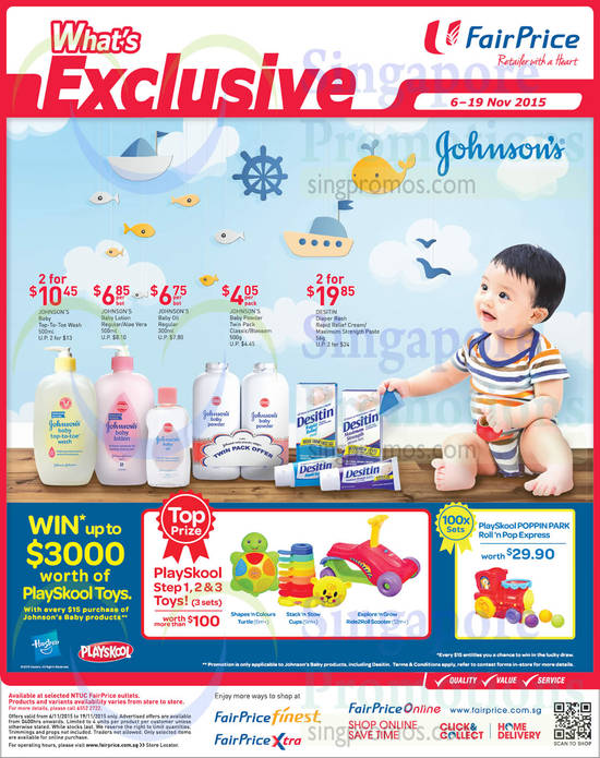 Johnsons Top-To-Toe Wash, Baby Lotion, Baby Oil, Baby Powder, Diaper Rash