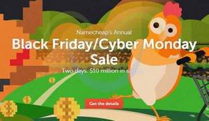 Featured image for Namecheap Black Friday & Cyber Monday Sale 27 Nov – 1 Dec 2015