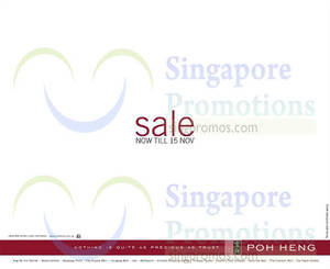 Featured image for Poh Heng Jewellery SALE 6 – 15 Nov 2015