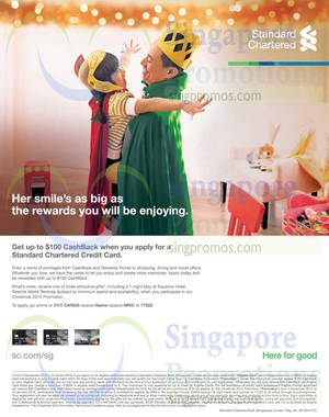 Featured image for (EXPIRED) Standard Chartered Card Apply & Get $100 Cashback 17 Nov 2015 – 31 Mar 2016