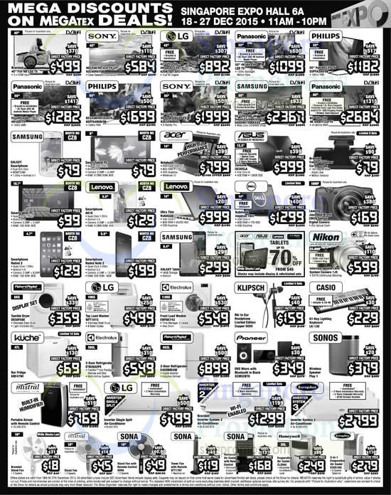 18 Dec TVs, Notebooks, Cameras, Fridges, Air Conditioners