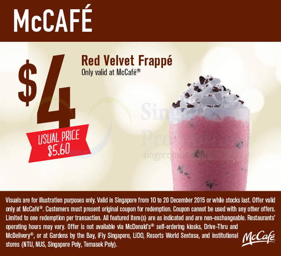 4.00 Red Velvet Frappe (McCafe)