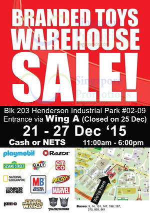 Featured image for (EXPIRED) Action Toyz Branded Toys Warehouse Sale 21 – 27 Dec 2015