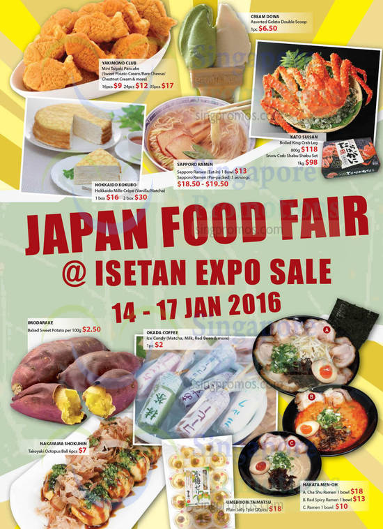 14 Jan Japan Food Fair Featured Items