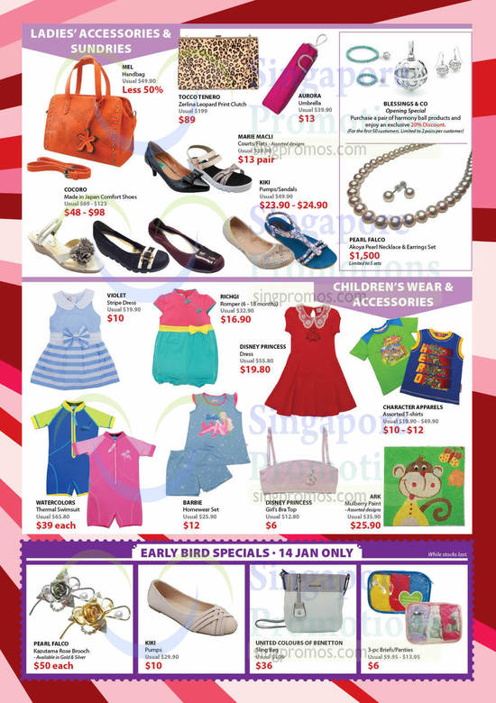 14 Jan Ladies Accessories, Sundries