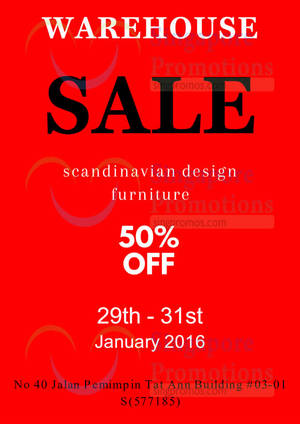 Featured image for (EXPIRED) Hommage Lifestyle Furniture Warehouse Sale 29 – 31 Jan 2016