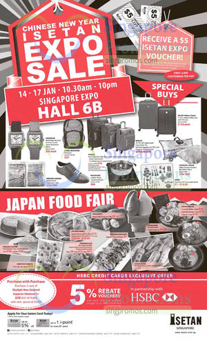 Featured image for Isetan CNY Expo Sale With Japan Food Fair 14 – 17 Jan 2016