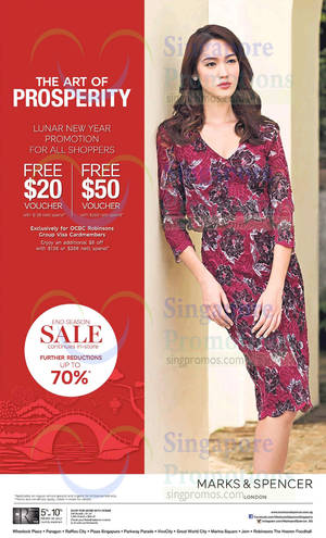 Featured image for (EXPIRED) Marks & Spencer Free $20 Gift Voucher with $138 Spend From 15 Jan 2016