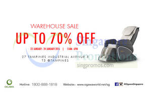 Featured image for (EXPIRED) Ogawa Warehouse Sale 22 – 24 Jan 2016