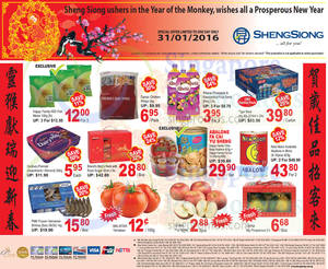 Featured image for (EXPIRED) Sheng Siong 1-Day CNY Specials (New Moon, Happy Family, Cadbury & More) 31 Jan 2016