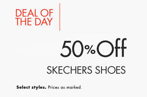 Featured image for Skechers 50% Off Shoes 24hr Promo 28 – 29 Jan 2016