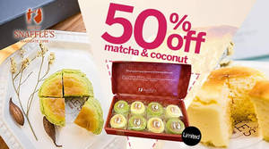 Featured image for (EXPIRED) Snaffles 50% Off 8pcs Catchcakes (Matcha & Coconut) Deal 30 Jan – 7 Feb 2016