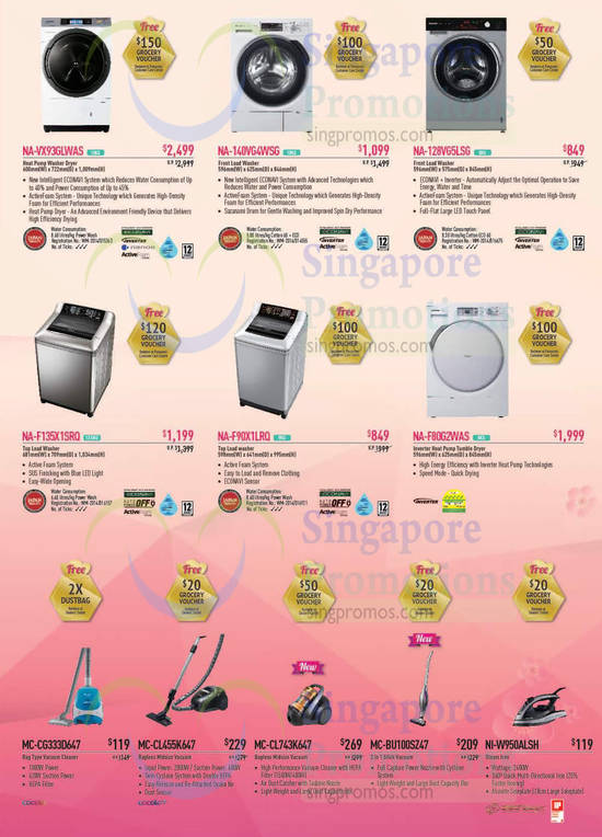 Washers, Vacuum Cleaners, Dryer