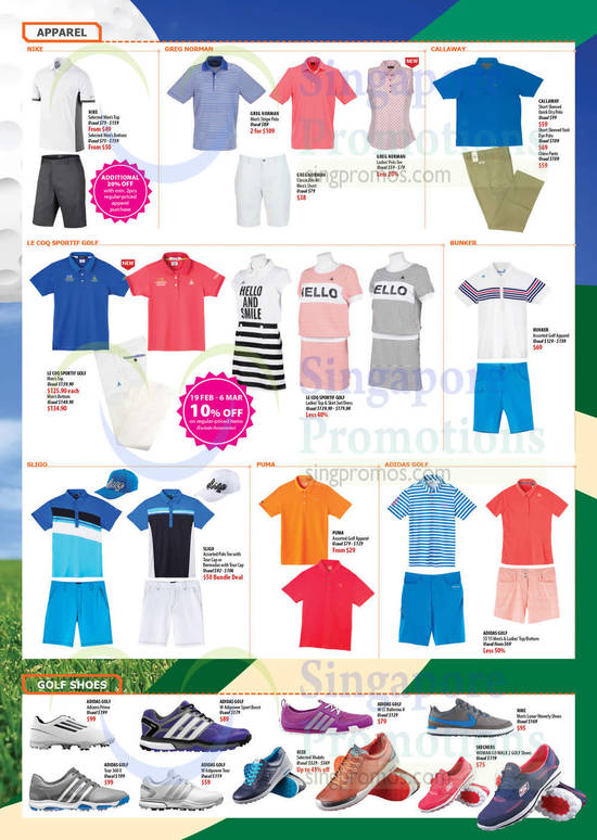 Apparel, Golf Shoes