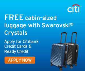 Featured image for (EXPIRED) Citibank Credit Cards Apply & Get FREE Cabin-Sized Luggage with Swarovski Crystal From 1 Feb 2016