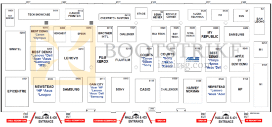 Floor Plan Map Level 4, Suntec IT SHOW 2016