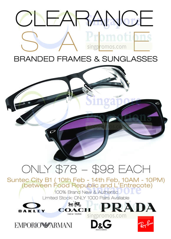 Brand sunglasses outlet sale