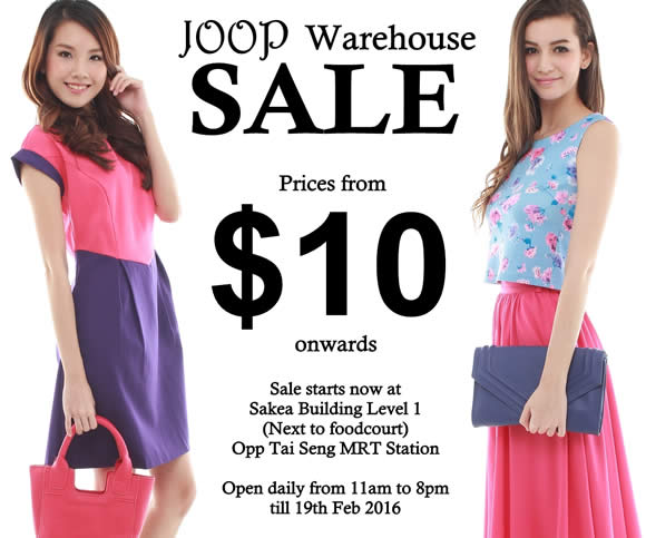 JOOP Warehouse Sale 12 – 19 Feb 2016