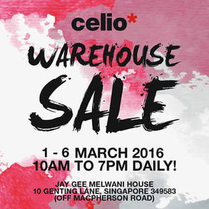 Featured image for Jay Gee (Celio*, Levi’s Kids, Denizen, etc) Warehouse Sale 1 – 6 Mar 2016
