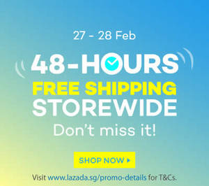 Featured image for (EXPIRED) Lazada Free Shipping Storewide 48hr Promo 27 – 28 Feb 2016