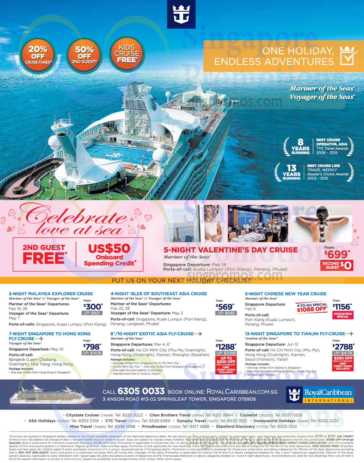 Royal Caribbean 4 Feb 2016 » Royal Caribbean Partner Cruises FREE Promo