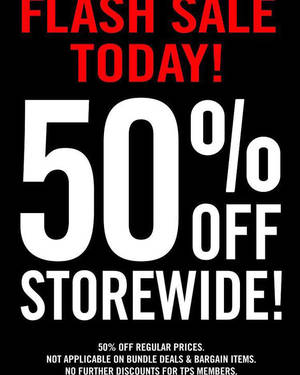 Featured image for (EXPIRED) The Paper Stone 50% Off Storewide Flash Sale @ All Outlets 2 – 3 Feb 2016