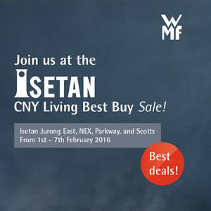 Featured image for (EXPIRED) WMF Kitchenware CNY Sale @ Isetan 1 – 7 Feb 2016