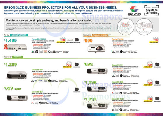 3LCD Business Projectors