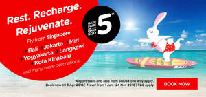 Featured image for (EXPIRED) Air Asia fr $5* Promo Fares 28 Mar – 3 Apr 2016