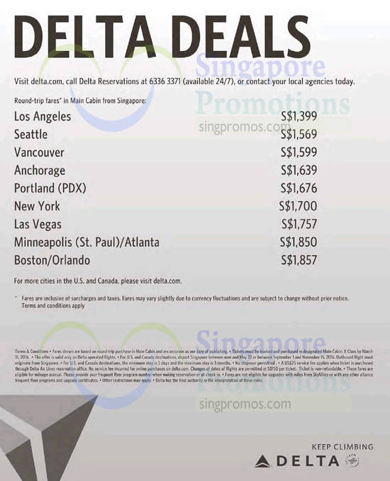 Delta Air Lines 22 Mar 2016