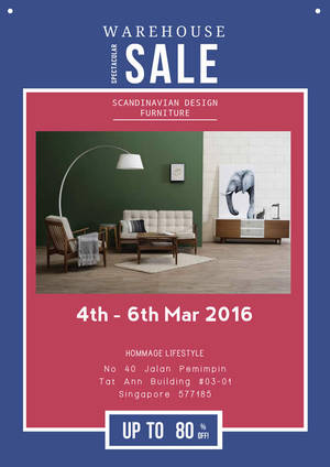 Featured image for (EXPIRED) Hommage Lifestyle Furniture & Mattress Warehouse Sale 4 – 6 Mar 2016